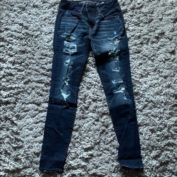 AMERICAN EAGLE RIPPED JEANS - Picture 3 of 5